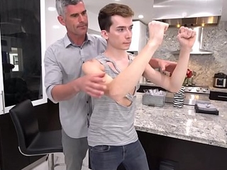 Hot Step Dad Fucks His Bullied Twink Step Son After Teaching Him To Fight