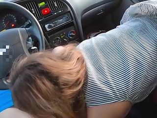 Trailer - Young Teen Couple Outdoor Fucking in Car to hand Sunset