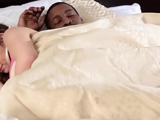 Scared teen fucked by black stepdad