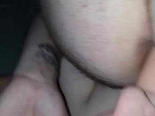 Young blonde tattooed MILF wife babe puts her dildo in her mouth and fucks my asshole in the 69 standpoint