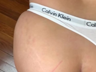 Amateur Pawg Teen fucking in Calvin klein thongs and Yoga Pants - Amateur Sextape